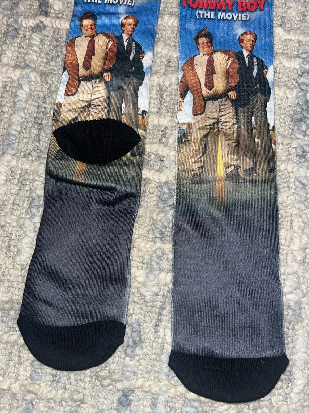 Tommy Boy Graphic Crew Socks like new adult OS